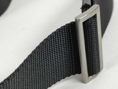 PRADA Nylon Nylon Black Triangle Logo Plate with White Tag Zipper: OPTI Shoulder Bag