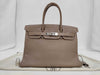 HERMES Birkin 30 Etoupe Handbag with K Stamp