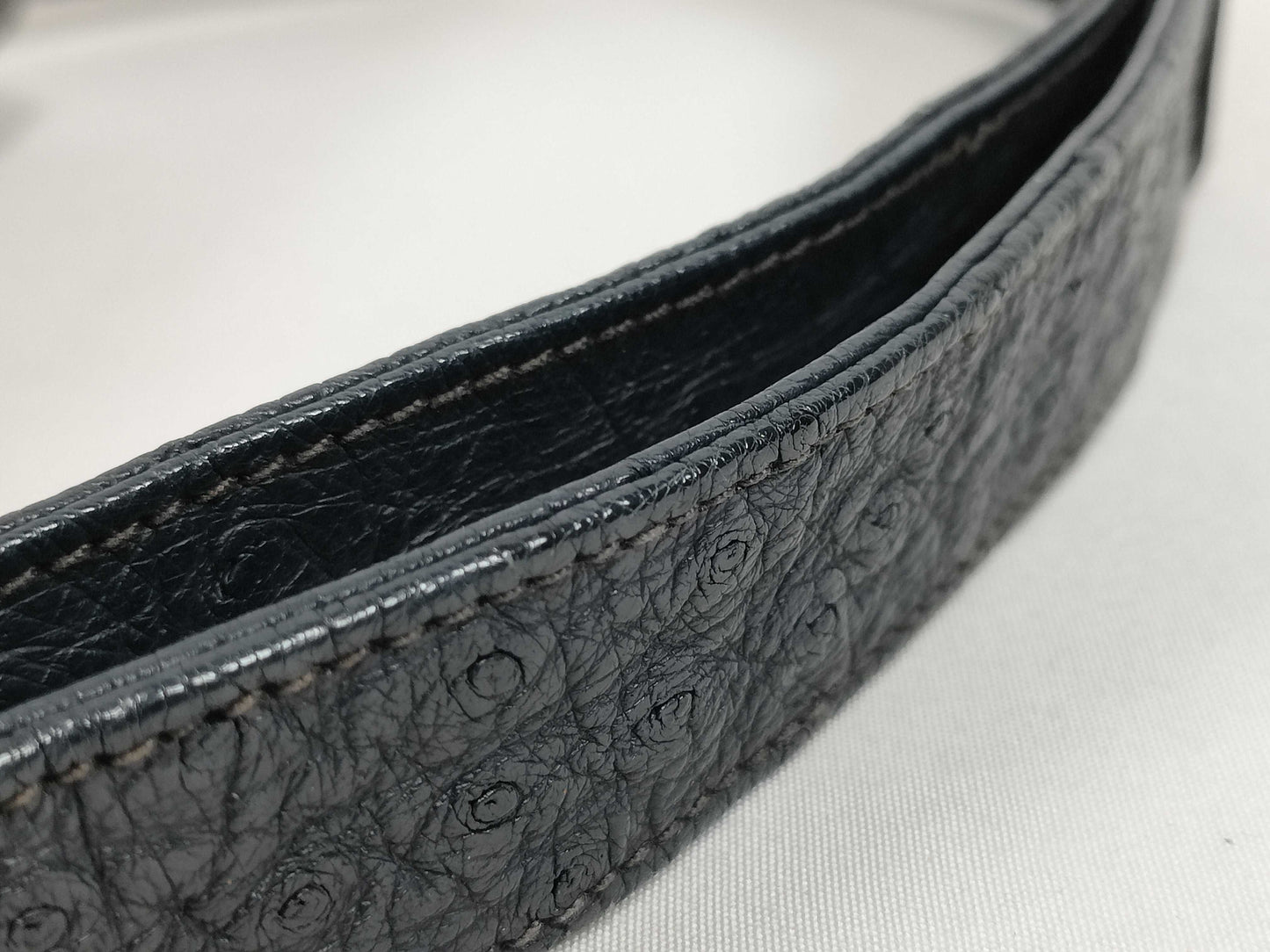 GUCCI GUCCI Shoulder Bag Ostrich Interlocking Shoulder Bag