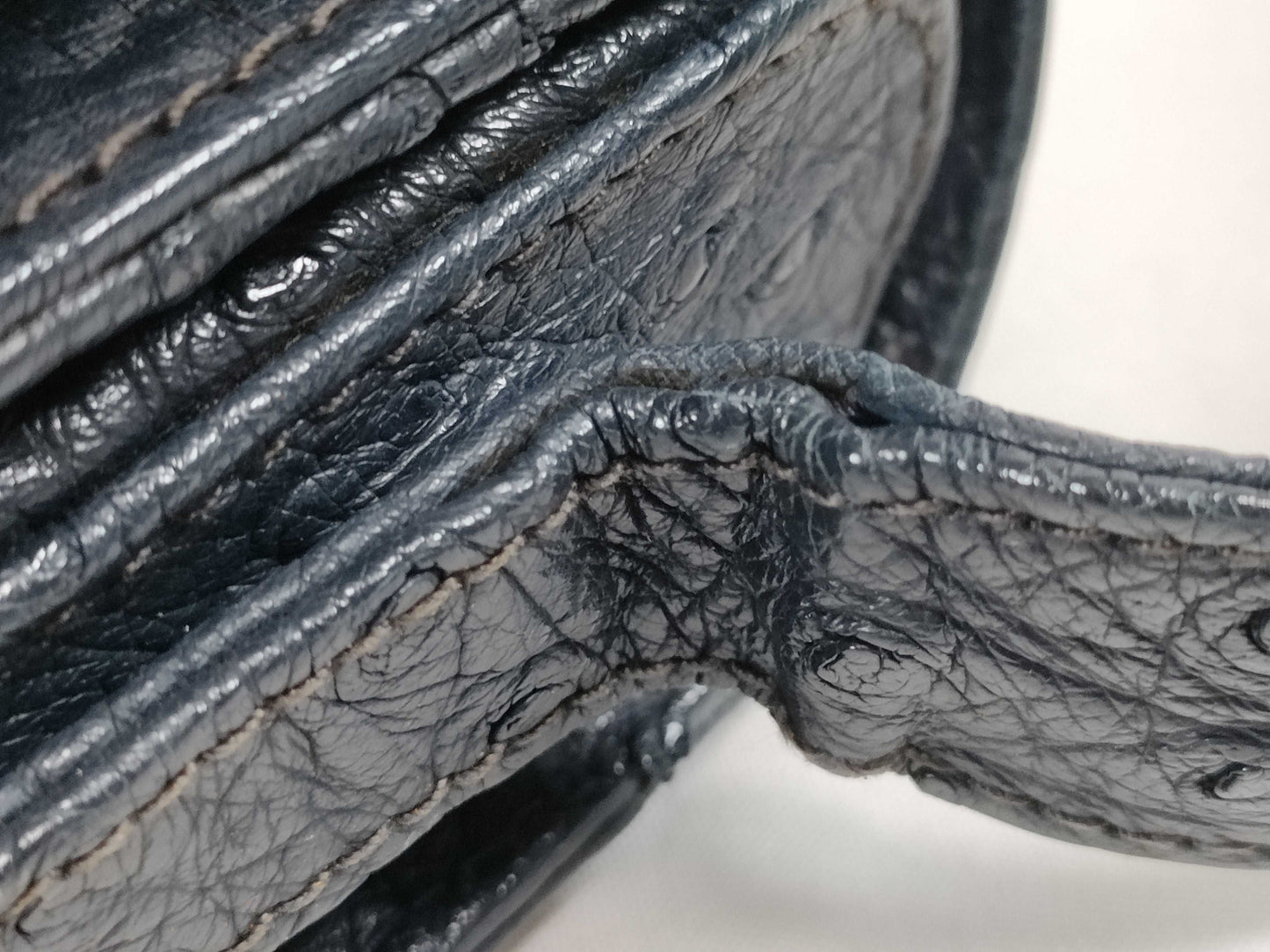 GUCCI GUCCI Shoulder Bag Ostrich Interlocking Shoulder Bag