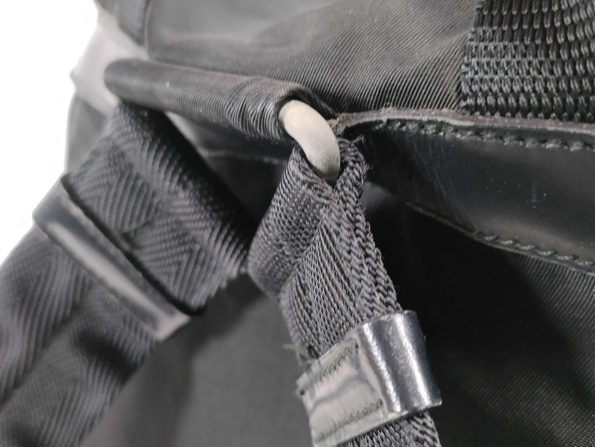 PRADA Nylon TESSUTO VELA Nylon Backpack Black Rucksack