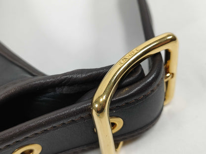 LOEWE Anagram Leather Shoulder Bag Black Shoulder Bag