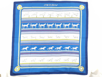 HERMES Carré Hermès Carré 90 SEQUENCES Silk Blue Multi Other Accessories