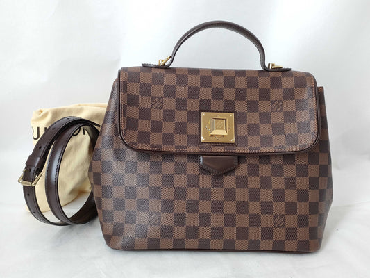 LOUIS VUITTON Damier Bergamo MM N41168 FL2141 Handbag