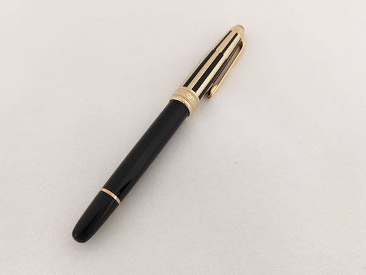 MONTBLANC Meisterstück Stripe Ballpoint Pen, Resin, Black x Gold, Pen/Fountain Pen