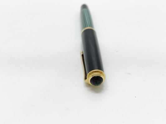 PELIKAN Souverän M400 Fountain Pen, Resin x 14K Gold Nib, Black x Green x Gold