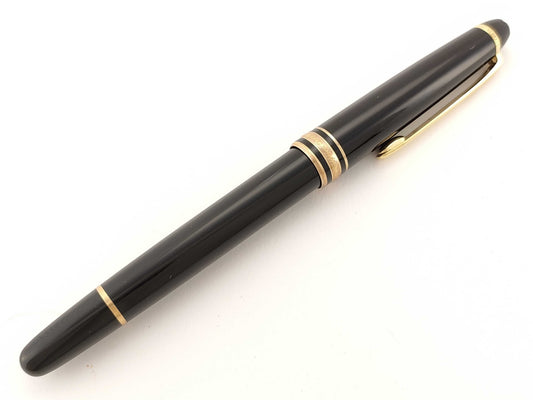 MONTBLANC Meisterstück Fountain Pen, Resin x 14K , Black x Gold