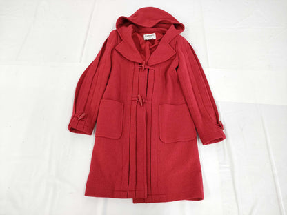 CHANEL Fall/Winter Duffle Coat Wool Red #34 Coat