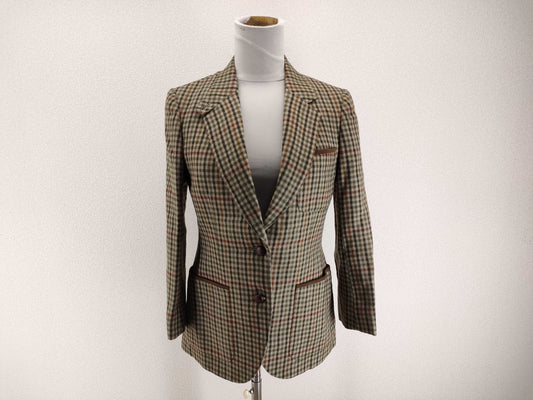 Burberrys Fall/Winter Check Jacket Wool Beige Multi Jacket