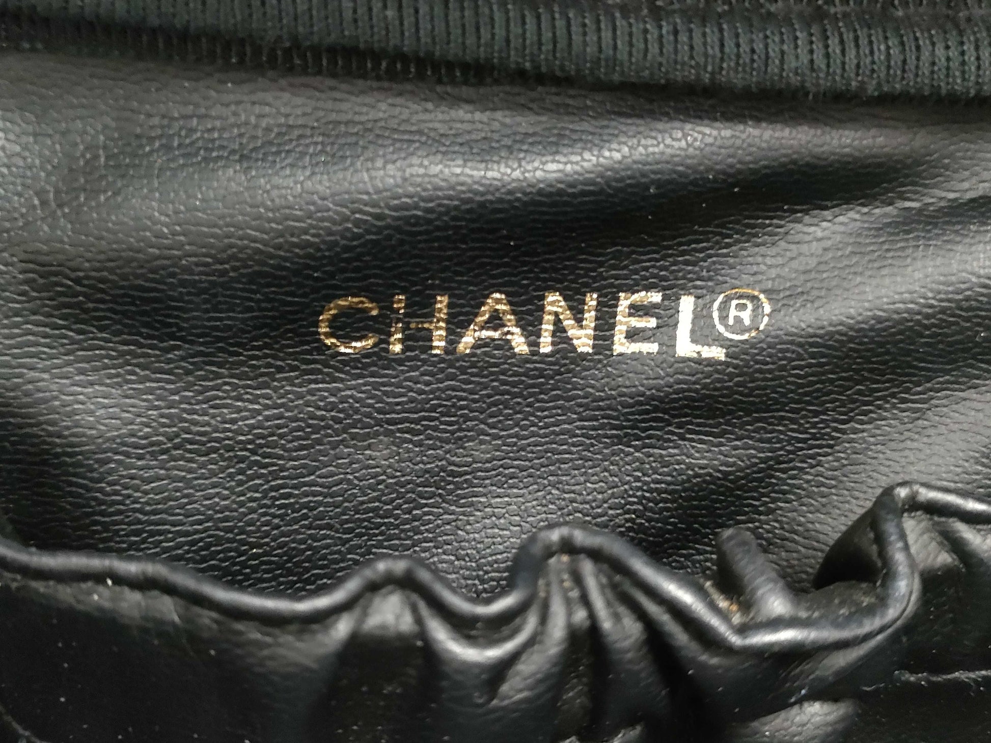 CHANEL Caviar Skin Black Vanity Bag