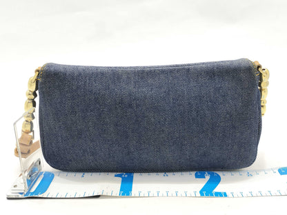 Dior Dior Handbag Maris Pearl Denim Shoulder Bag