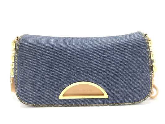 Dior Dior Handbag Maris Pearl Denim Shoulder Bag