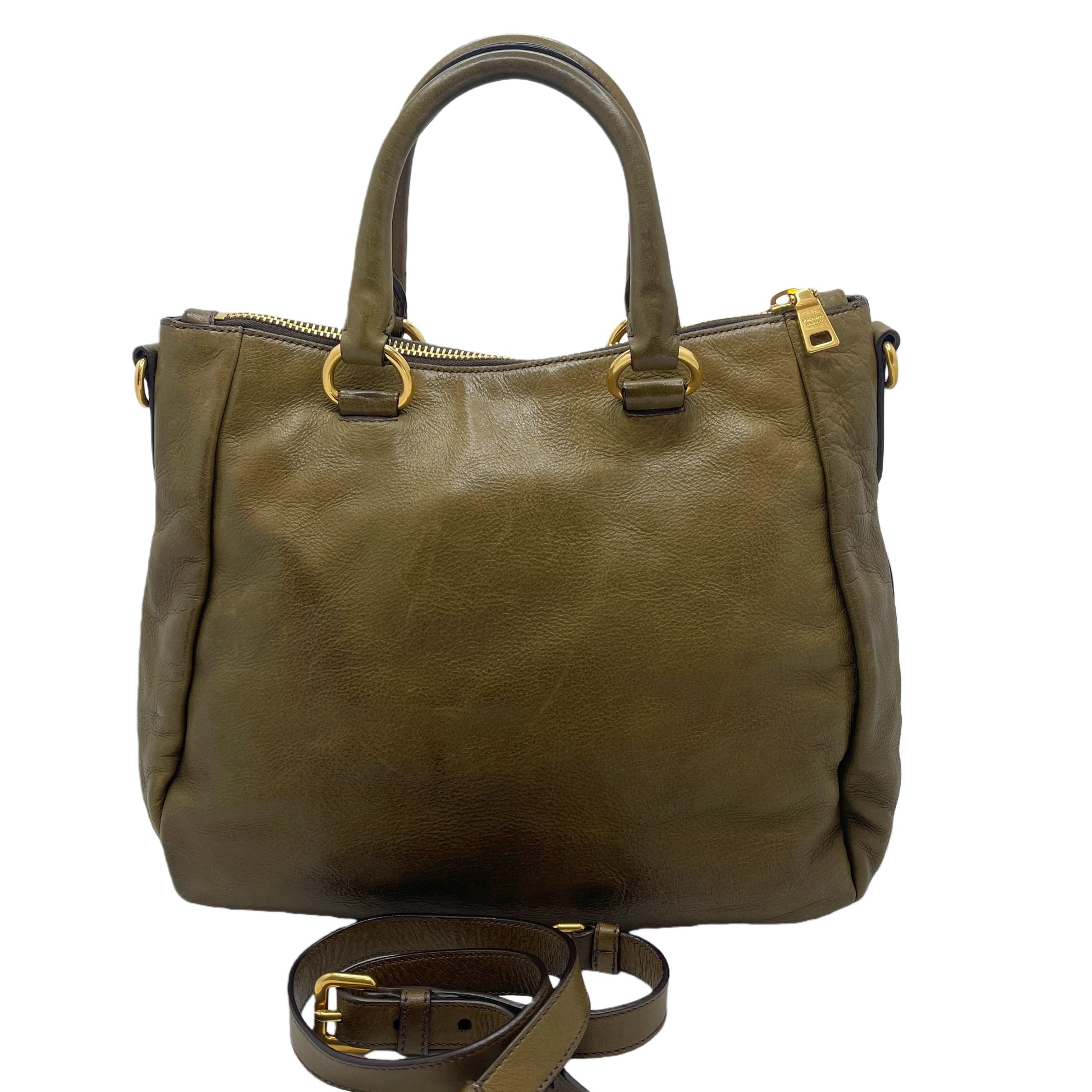 PRADA Leather 2-way Shoulder Bag Shoulder Bag