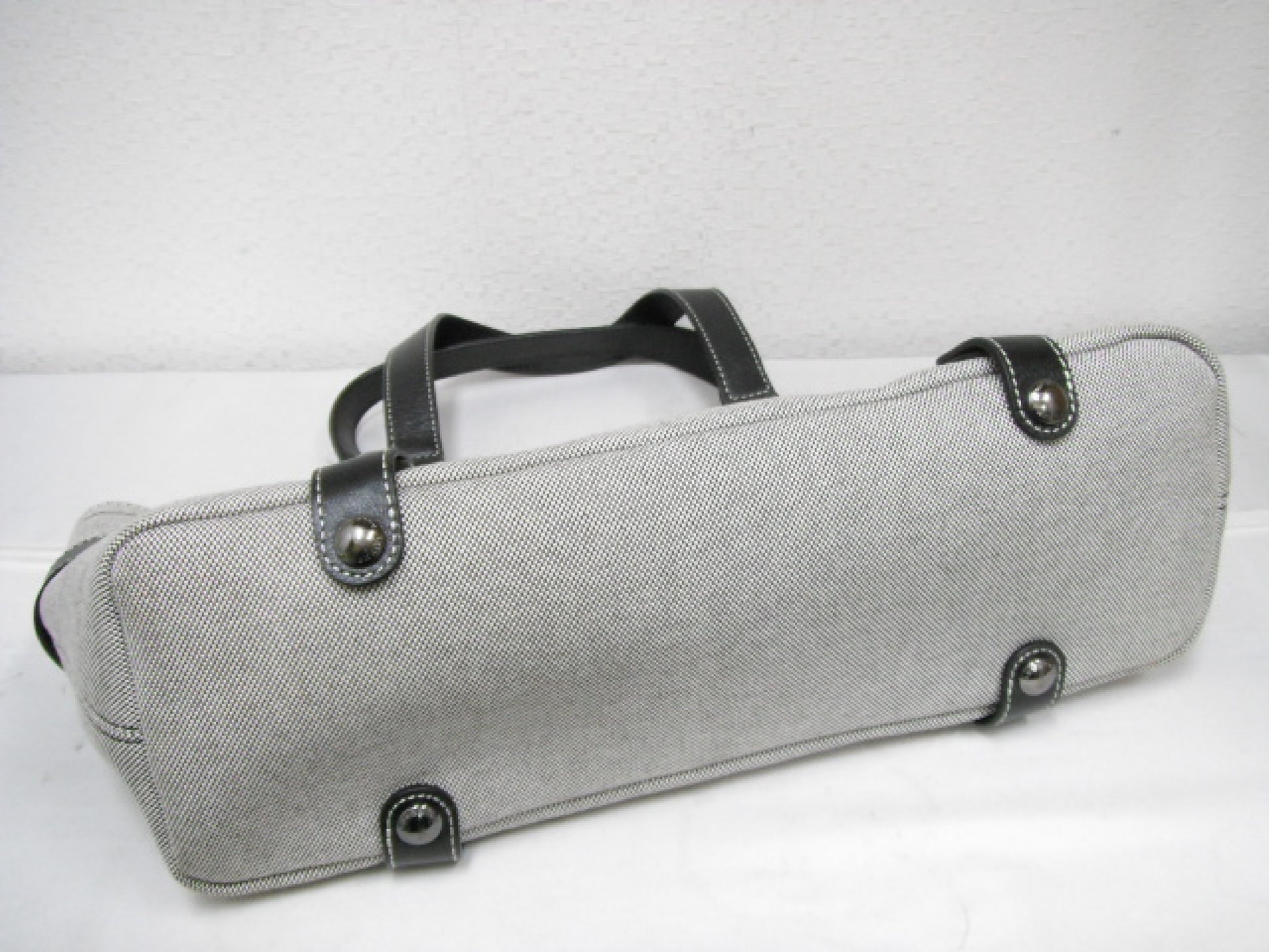 BURBERRY Blue Label Handbag Leather x Canvas Handbag