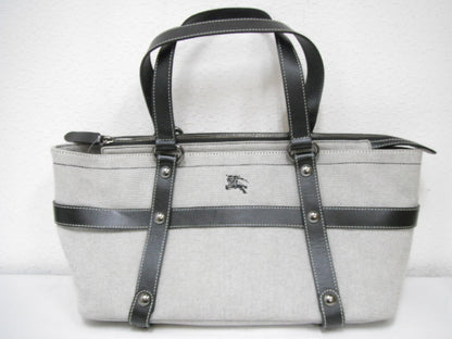 BURBERRY Blue Label Handbag Leather x Canvas Handbag