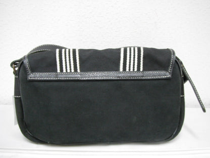 BURBERRY Blue Label Shoulder Bag Leather x Canvas Shoulder Bag