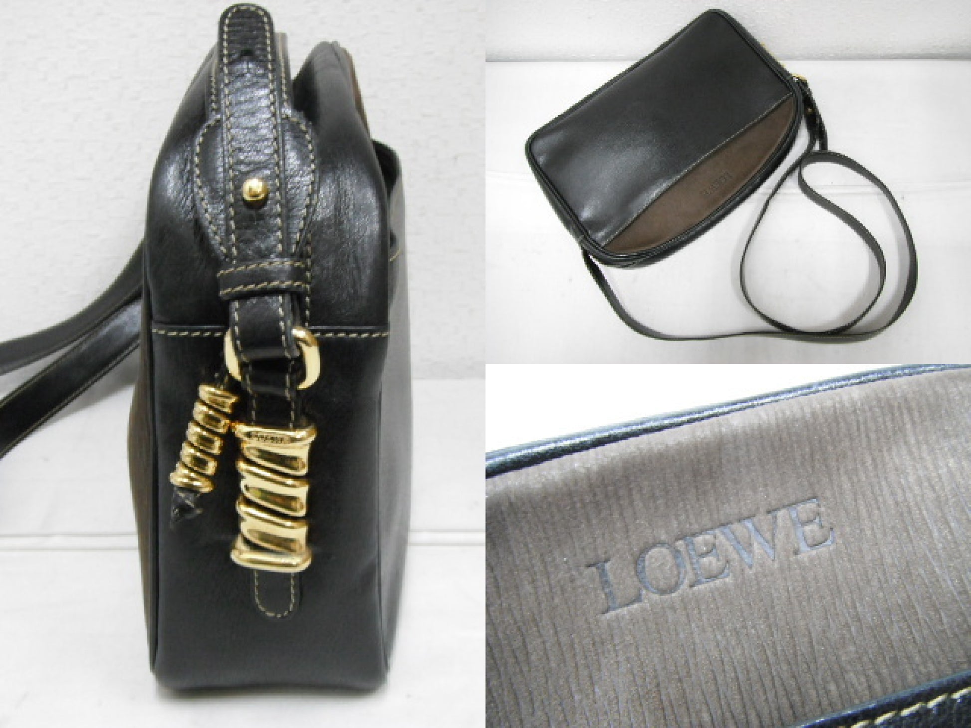 LOEWE Velazquez Leather Shoulder Bag Shoulder Bag
