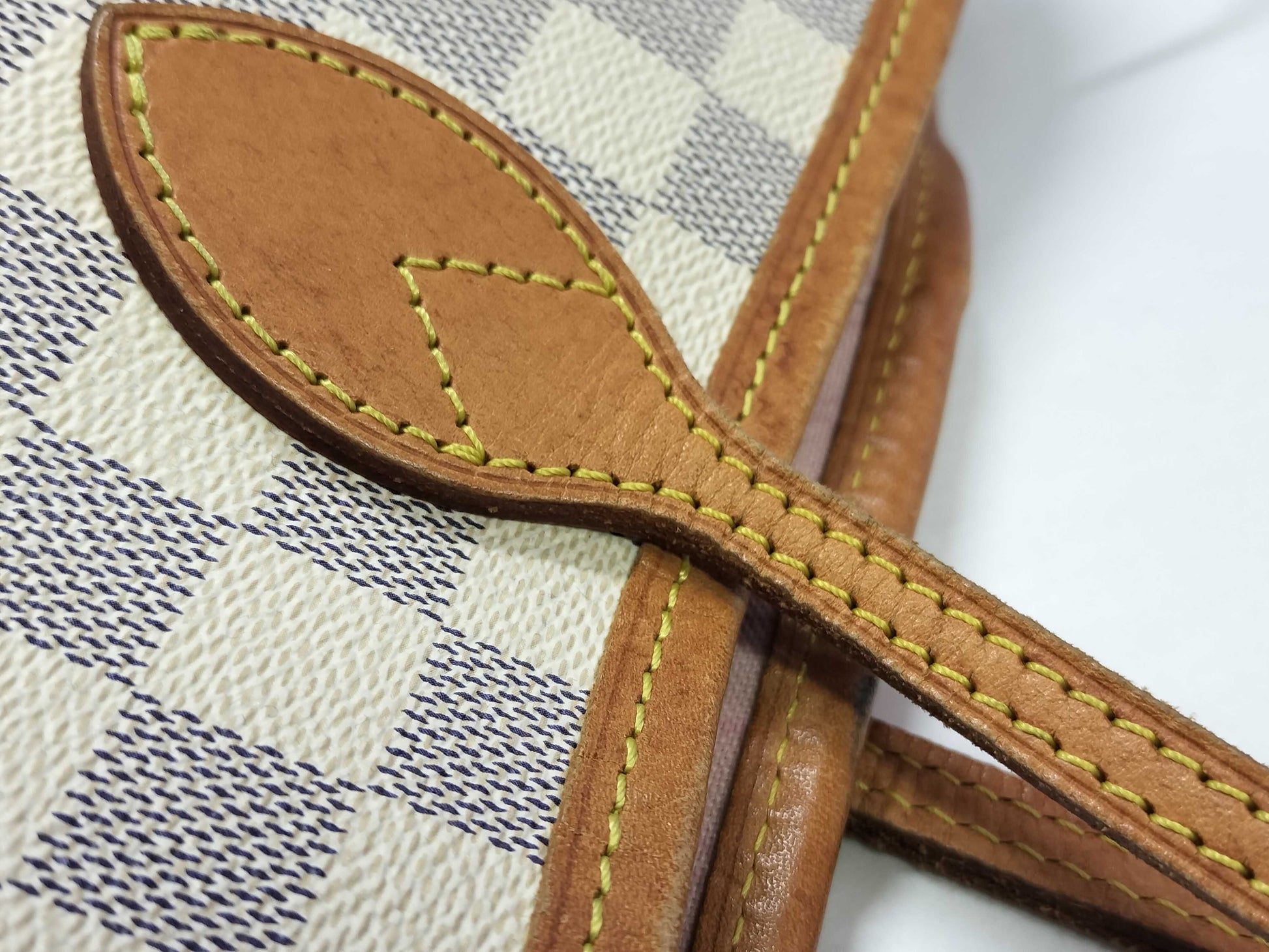 LOUIS VUITTON Damier Azur Neverfull MM Tote Bag