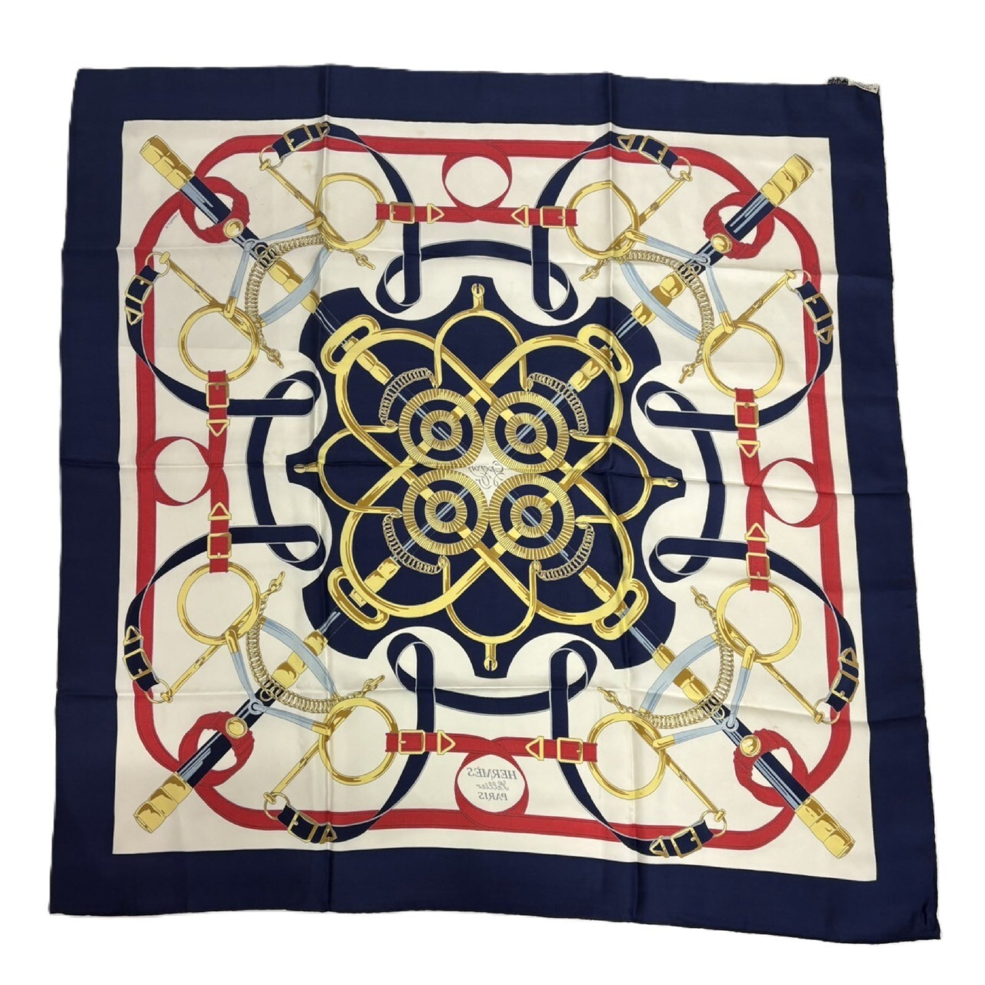 HERMES Golden Spur Scarf