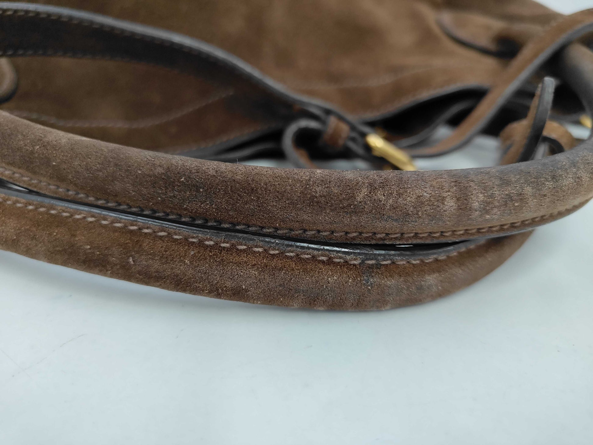 PRADA Prada Suede 2-Way Tote Bag