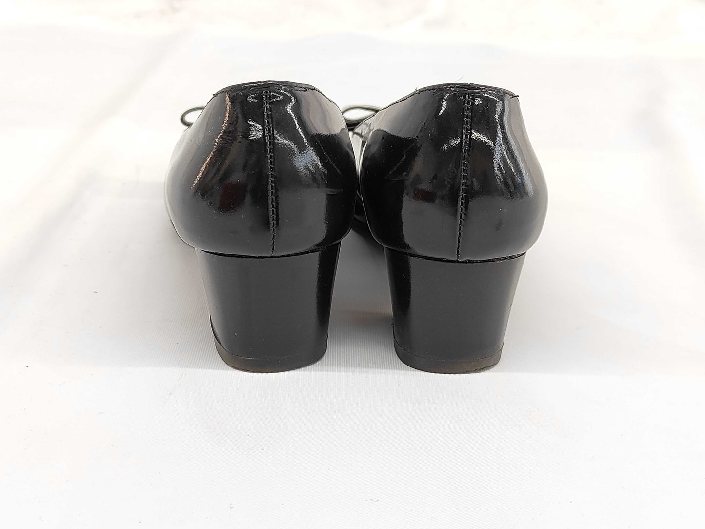 Salvatore Ferragamo Silver Pumps, Size 4.5