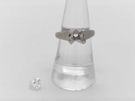 D0.905ct Pt900 11.6g Ring 