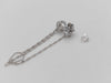 D1.183ct Pt900 3.3g Tie Pin Cuffs 