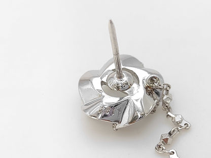 D1.183ct Pt900 3.3g Tie Pin Cuffs 