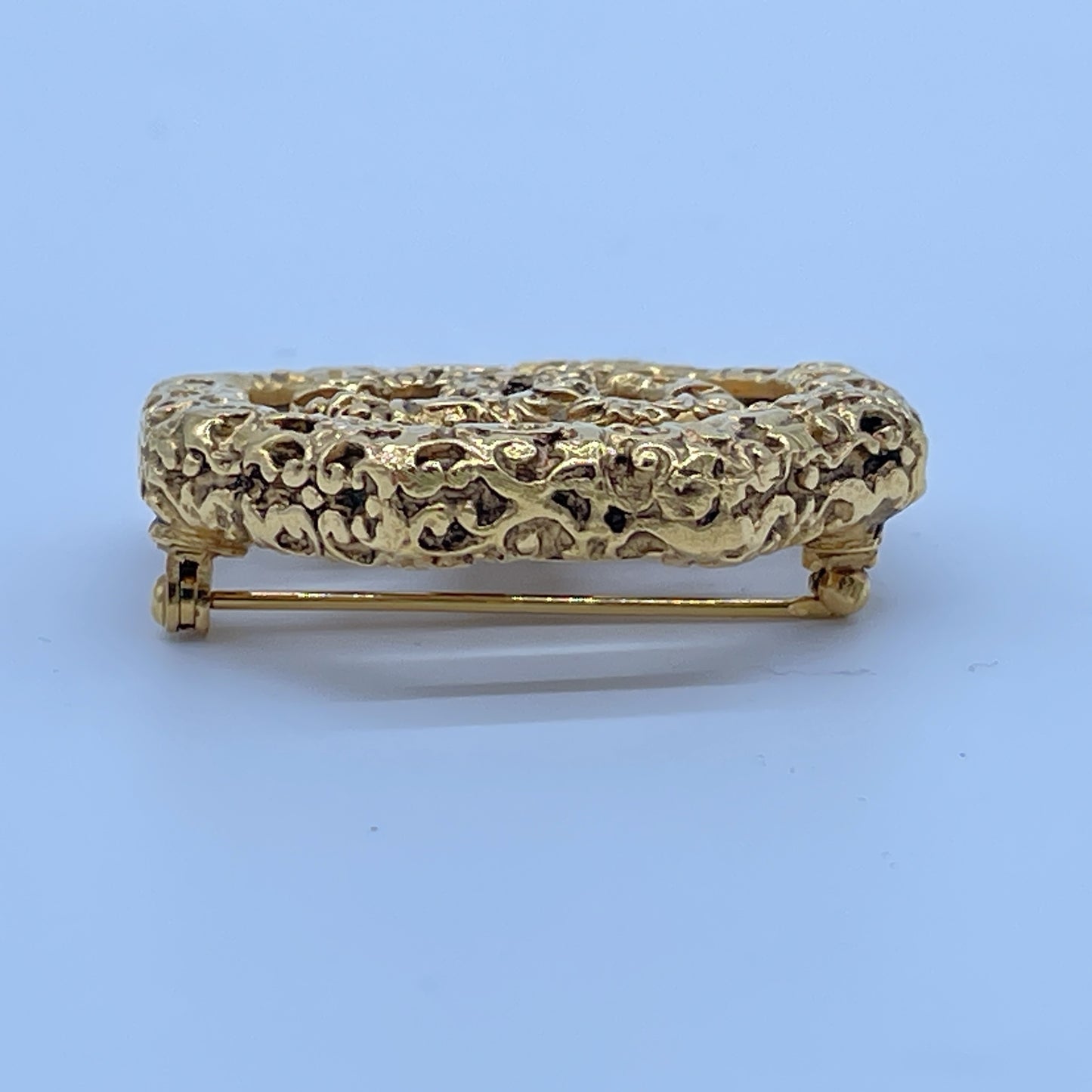 CHANEL Cocomarc Lava Octagon Brooch 93A Brooch