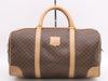 CELINE PVC x Leather Macadam Boston Bag Brown Boston Bag