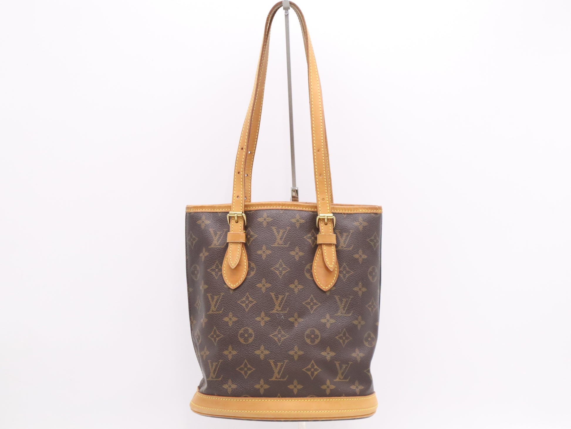 LOUIS VUITTON M42238 Monogram Bucket PM Shoulder Bag