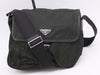 PRADA Nylon Triangle Logo Green Shoulder Bag