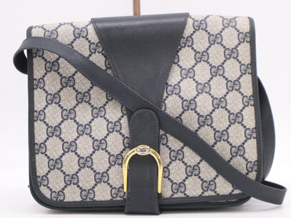 GUCCI GG Supreme Navy Shoulder Bag