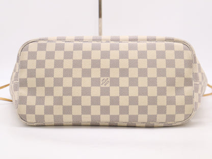 LOUIS VUITTON N41361 Azur Never Full MM Tote Bag