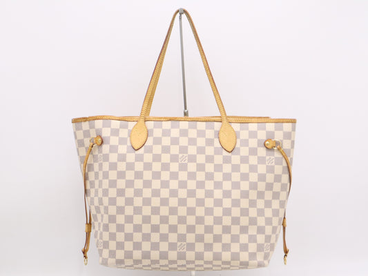 LOUIS VUITTON N41361 Azur Never Full MM Tote Bag