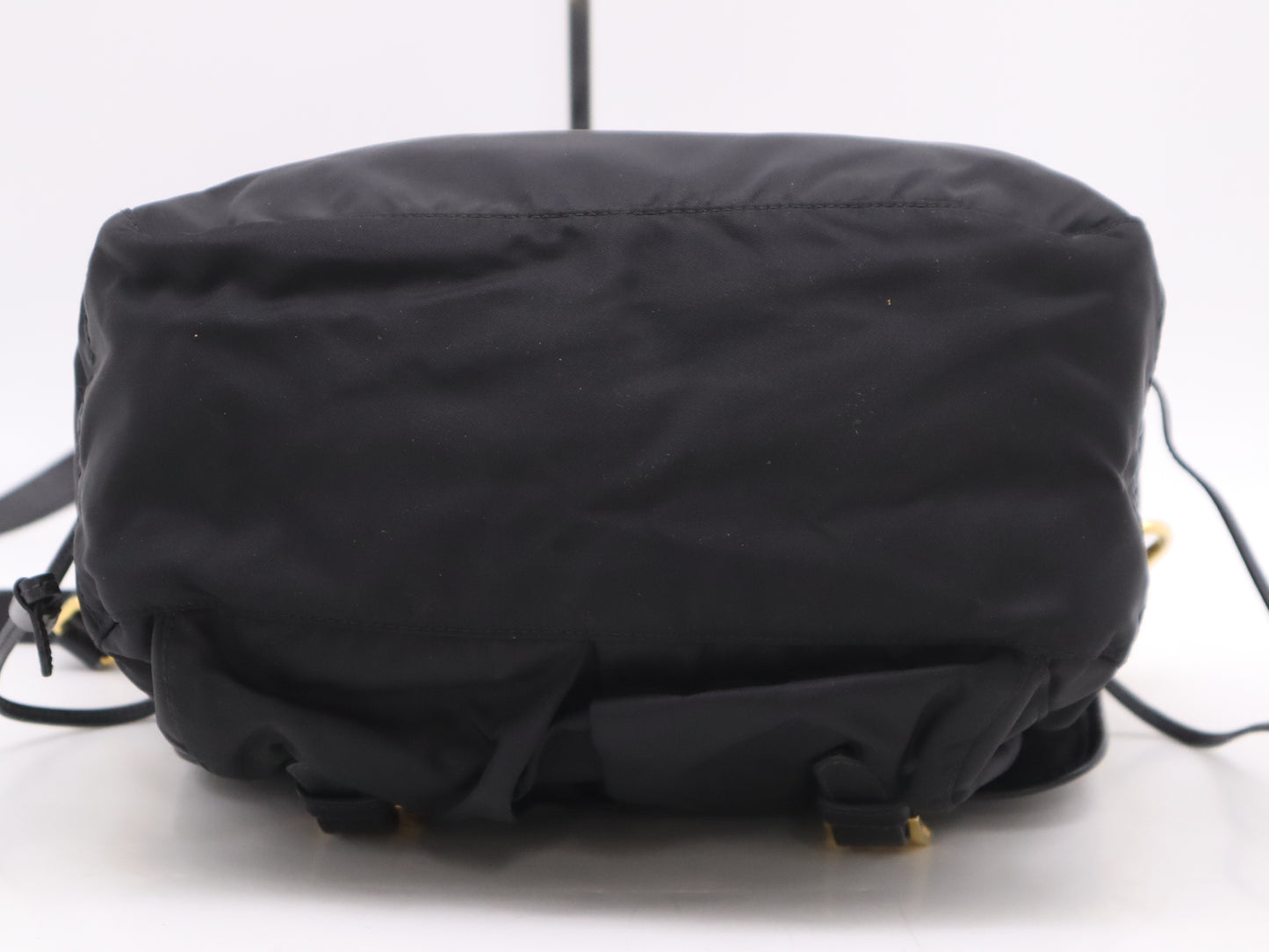 PRADA Nylon x Leather Shoulder Bag Black GD Hardware Shoulder Bag