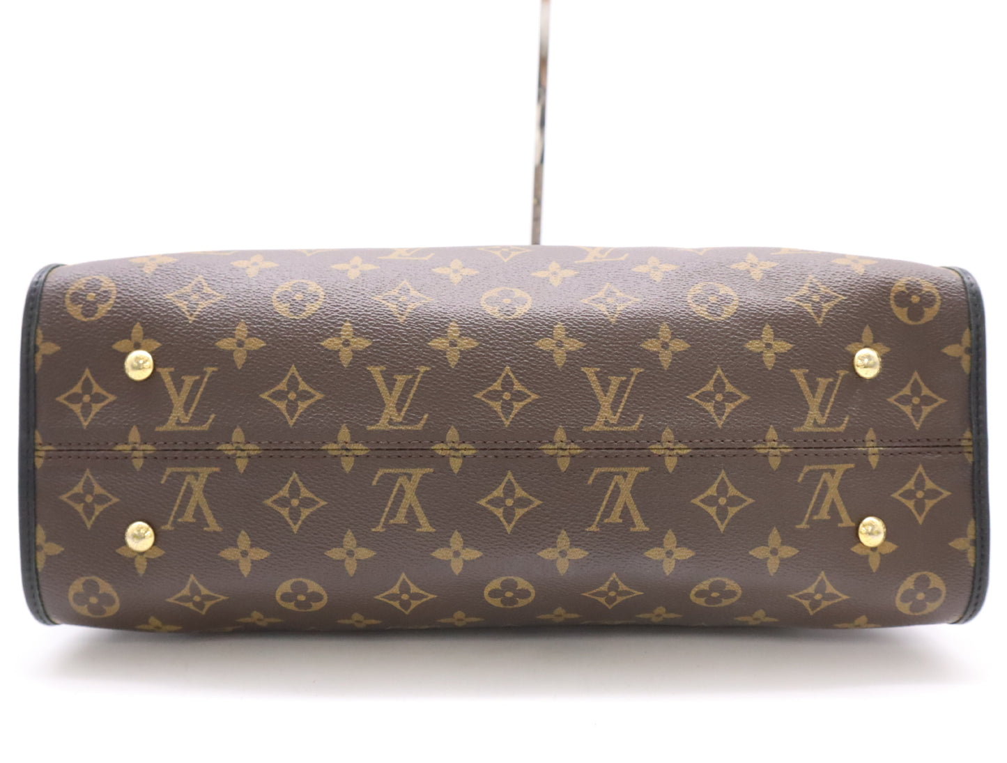 LOUIS VUITTON M43435 Monogram Popin Coeur MM Noir Cadena Key x2 with Crochet RFID Reaction Confirmed Shoulder Bag