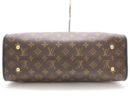 LOUIS VUITTON M43435 Monogram Popin Coeur MM Noir Cadena Key x2 with Crochet RFID Reaction Confirmed Shoulder Bag