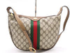 GUCCI 10.2.3840 GG Supreme Sherry Line Brown Shoulder Bag