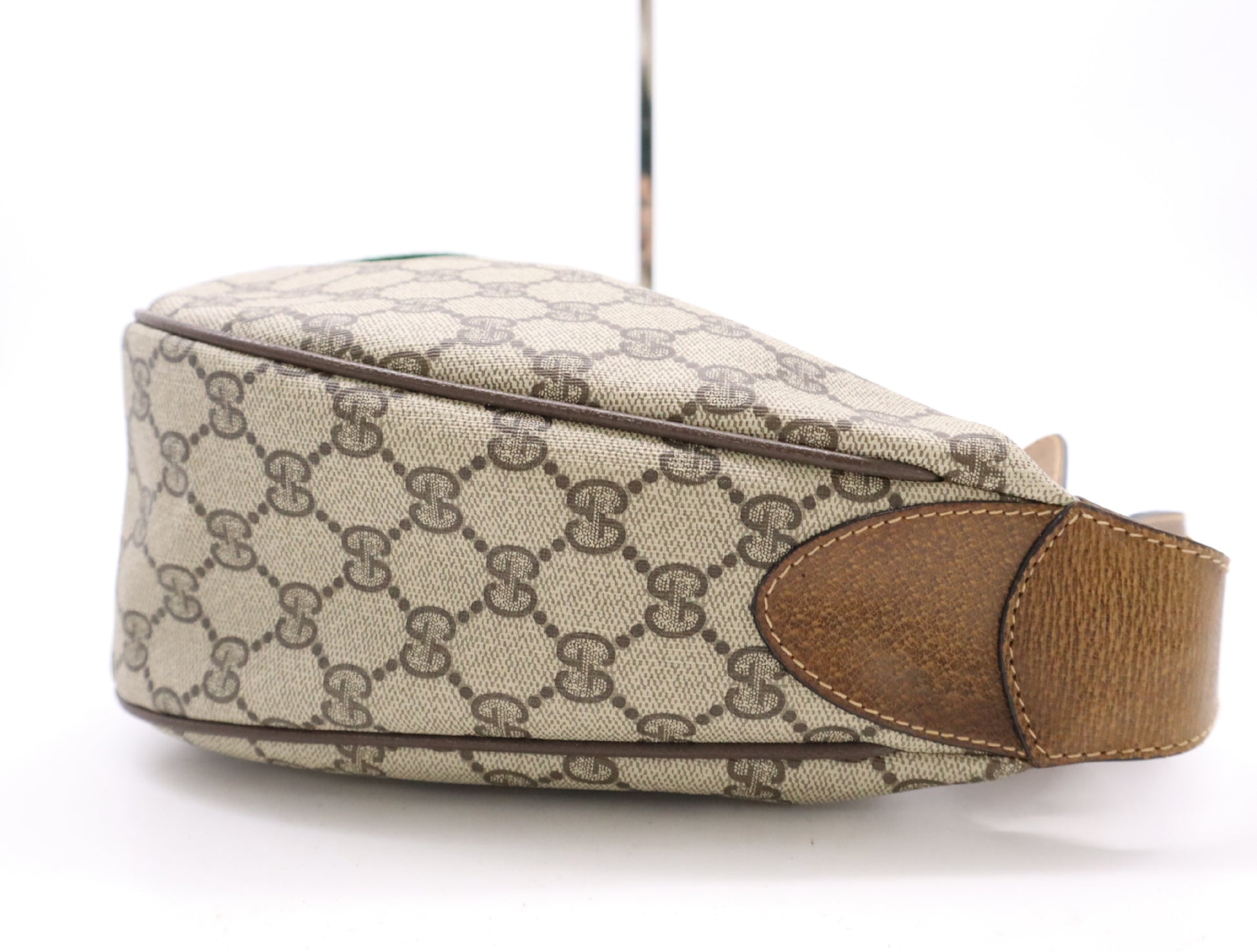 GUCCI 10.2.3840 GG Supreme Sherry Line Brown Shoulder Bag