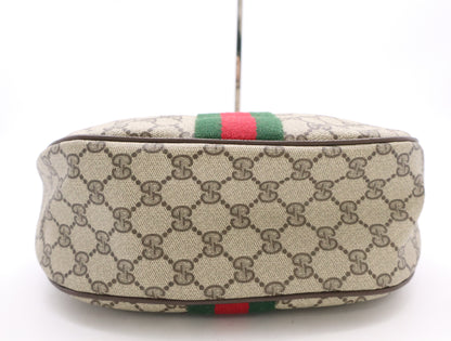 GUCCI 10.2.3840 GG Supreme Sherry Line Brown Shoulder Bag