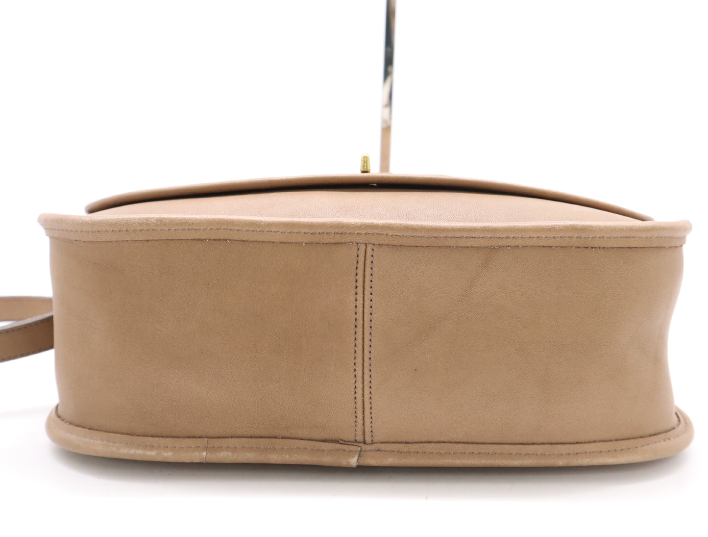 COACH Leather Shoulder Bag Beige Shoulder Bag