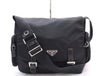 PRADA Nylon Triangle Logo Messenger Bag Shoulder Bag Black Shoulder Bag