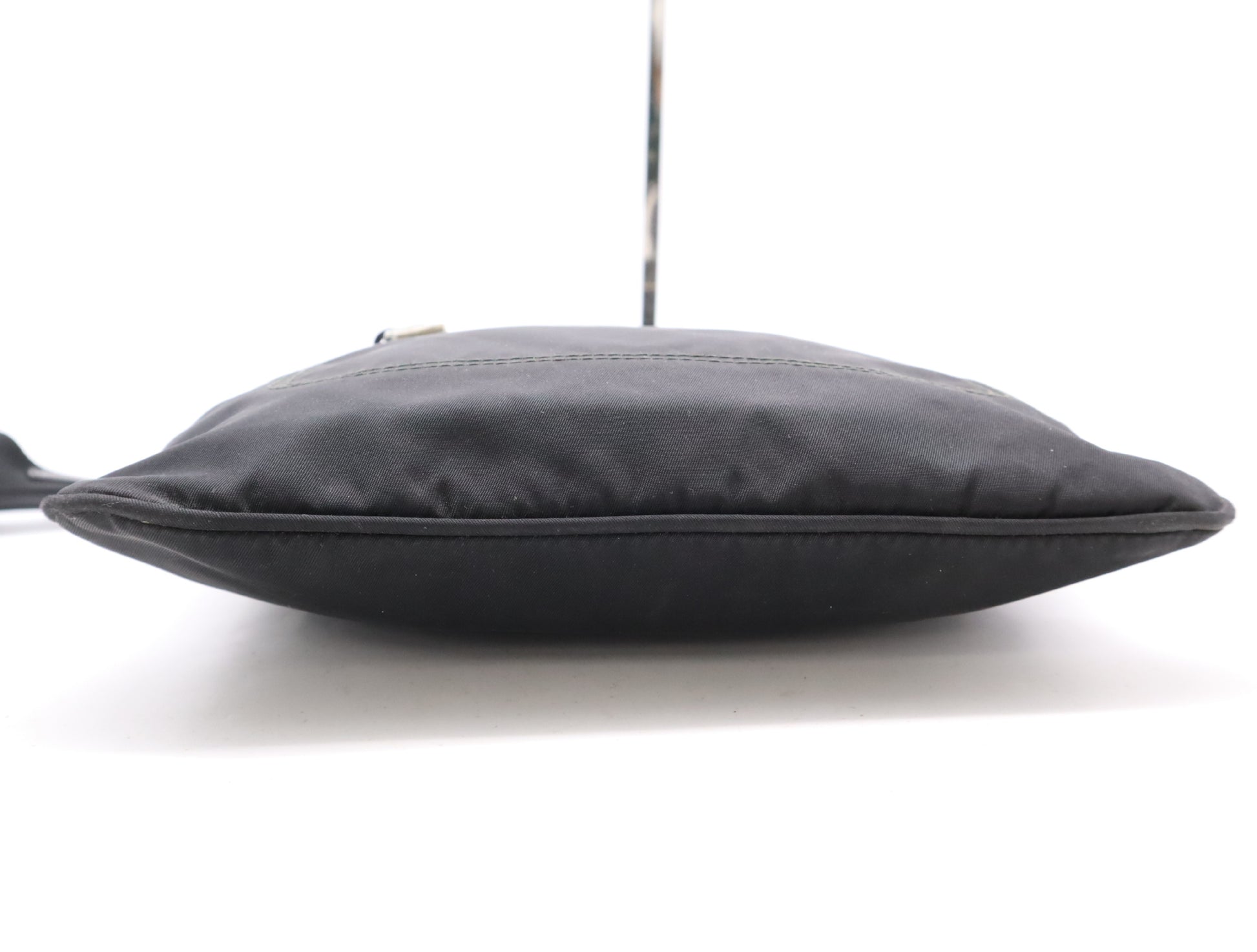 PRADA Nylon Triangle Logo Shoulder Bag Black Shoulder Bag