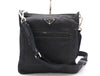 PRADA Nylon Triangle Logo Shoulder Bag Black Shoulder Bag