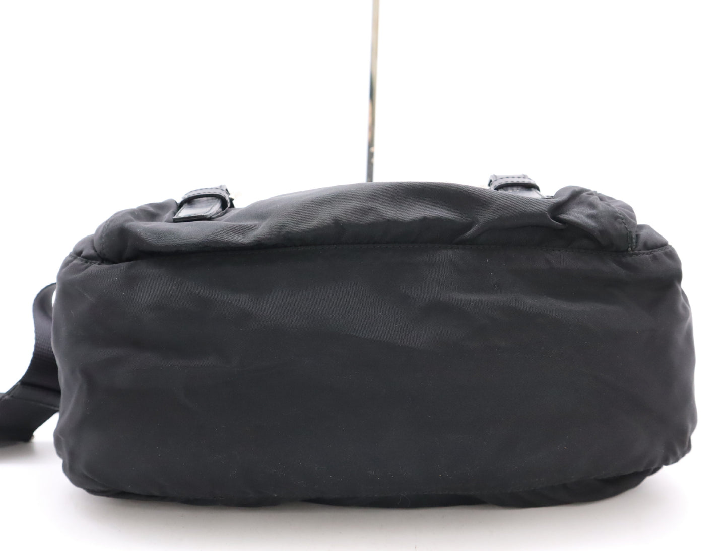 PRADA Nylon Triangle Logo Shoulder Bag Black Shoulder Bag