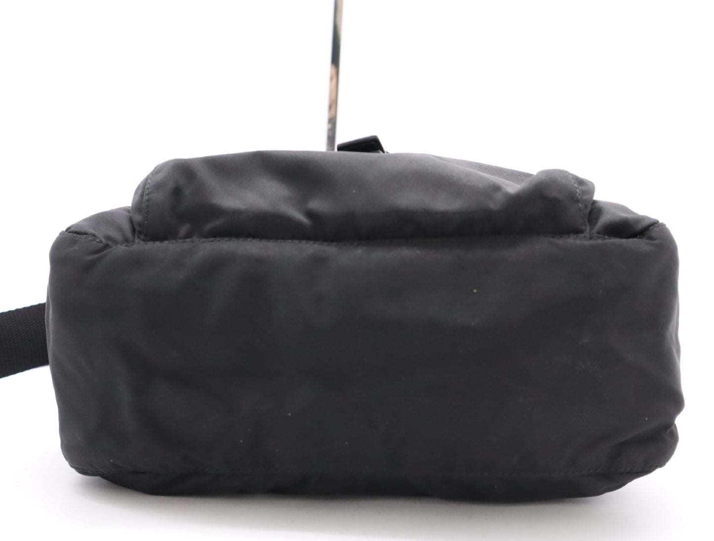 PRADA Nylon Triangle Logo Shoulder Bag Black Shoulder Bag