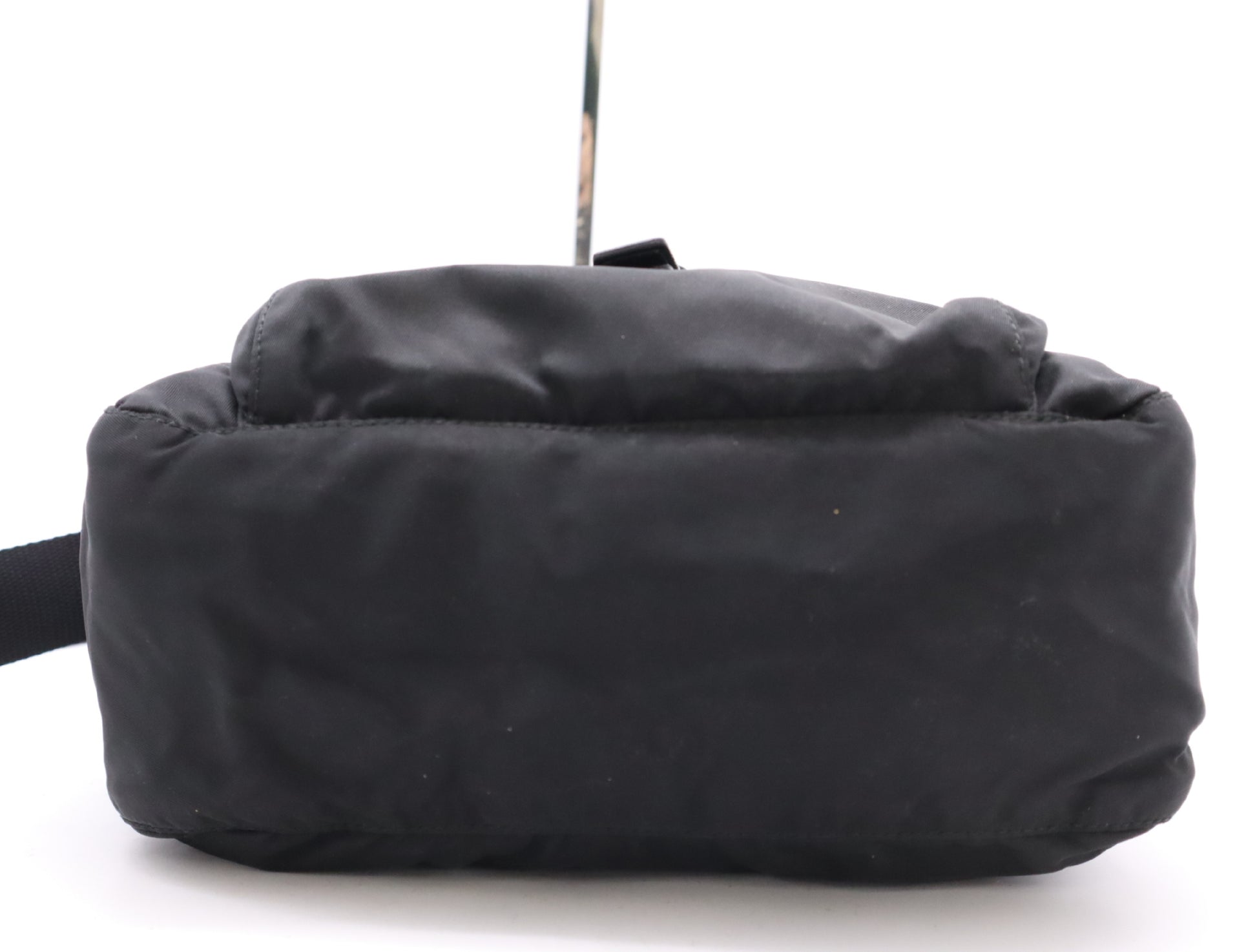 PRADA Nylon Triangle Logo Shoulder Bag Black Shoulder Bag