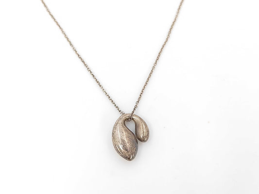 Tiffany & Co. SV925 Necklace Double Teardrop Silver Necklace