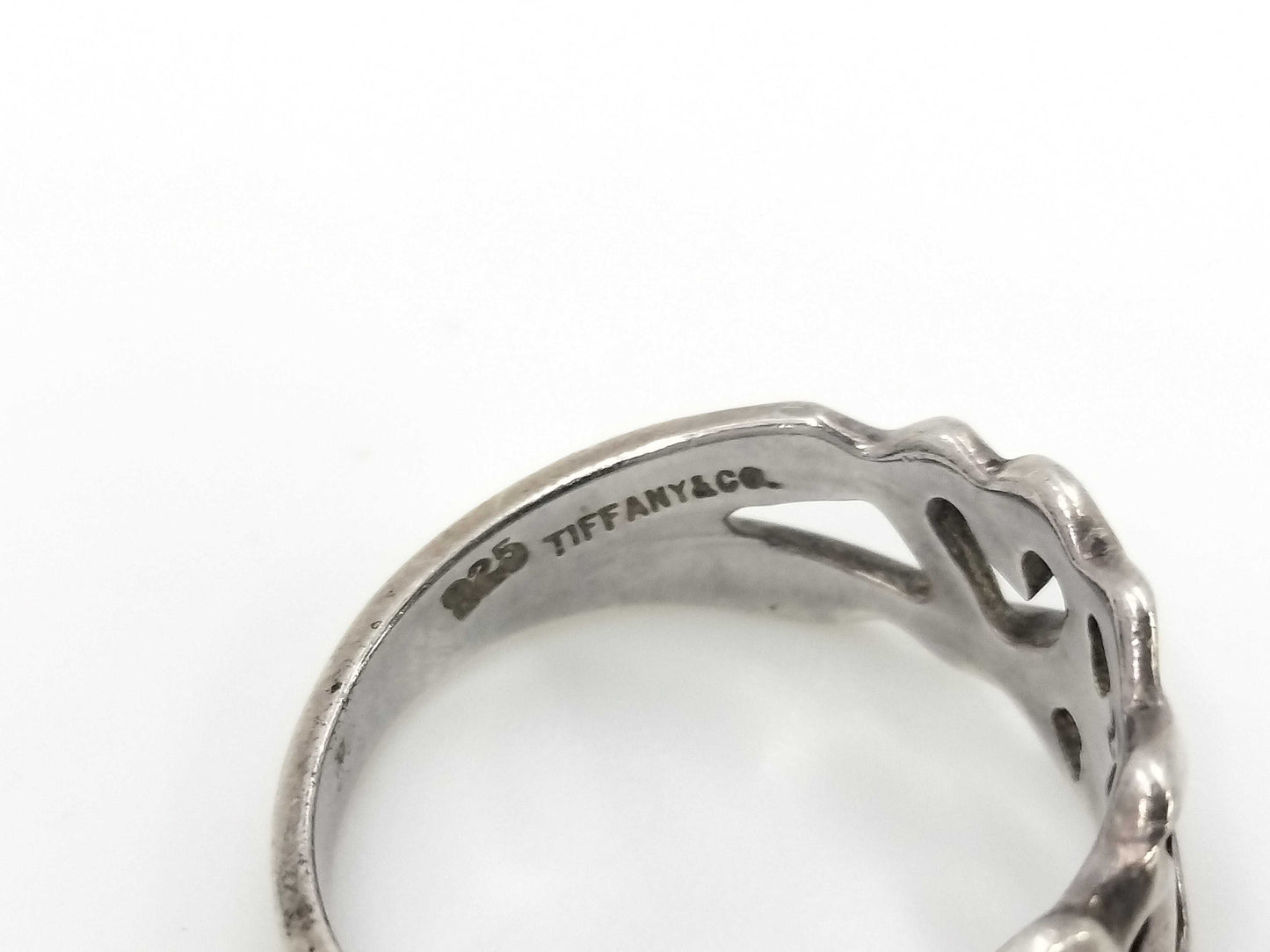 Tiffany & Co. SV925 Paloma Picasso Triple Loving Heart Silver Ring